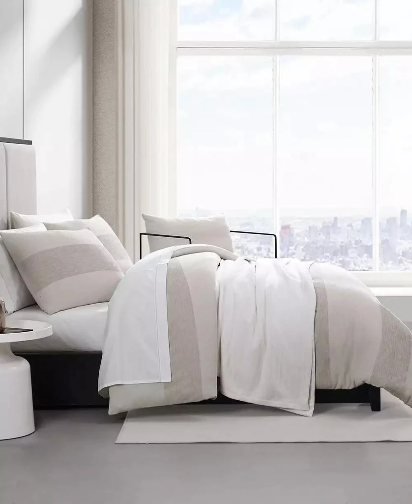 Vera Wang Chenille Waffle Stripe 3-Pc. Comforter Set 3
