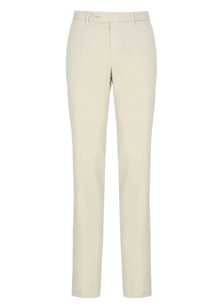 Incotex Ivory Beige Cotton Pants 1
