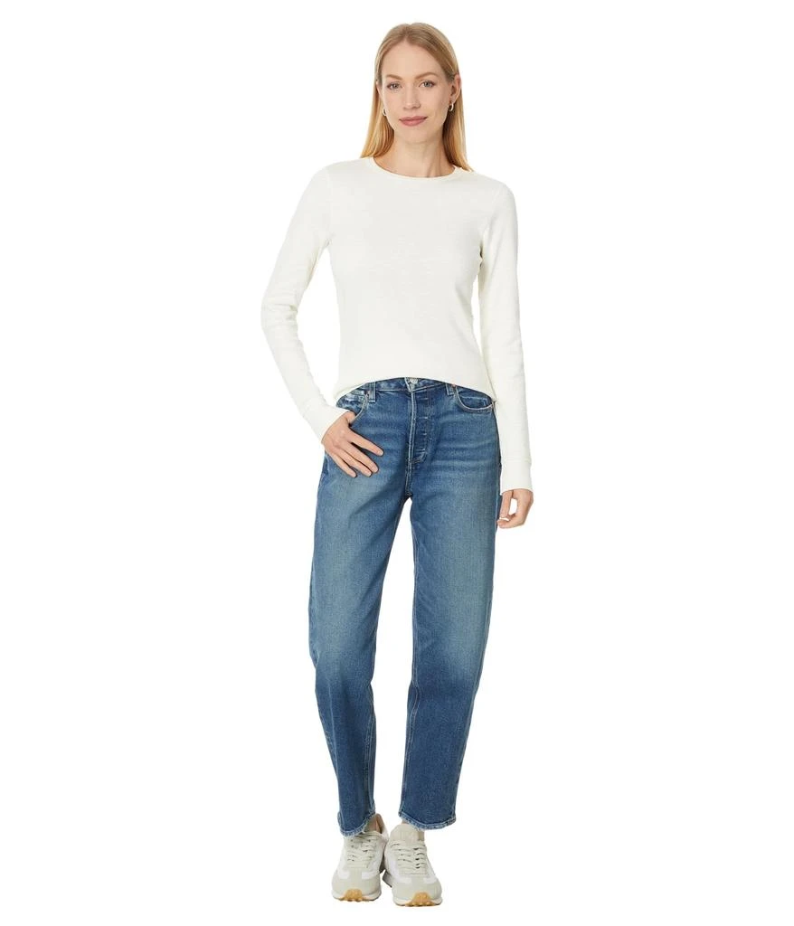 Lilla P Long Sleeve Raw Edge Crew 4