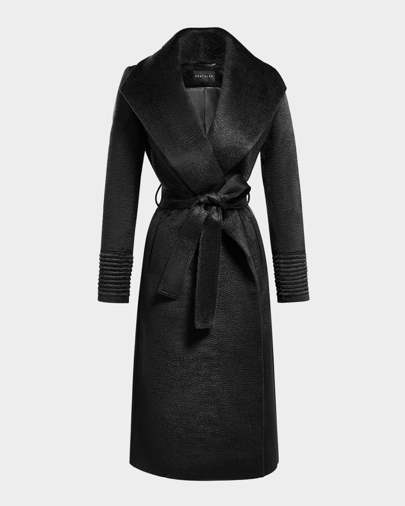 Sentaler Belted Suri Alpaca Long Wrap Coat