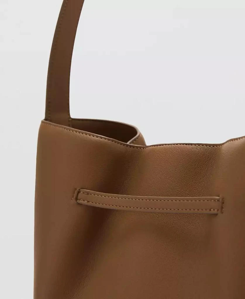 Mango Women's Buckle Detail Bucket Bag 5