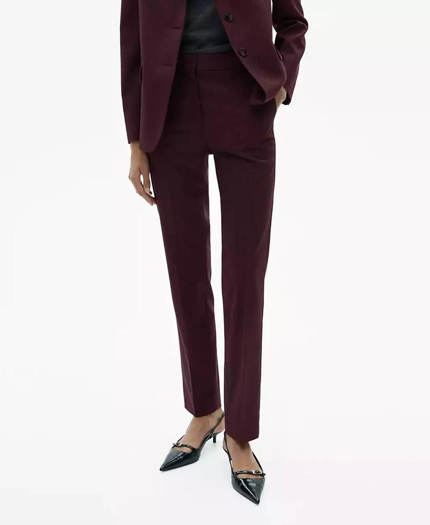 Mango Women's Pinstripe Suit Pants 5