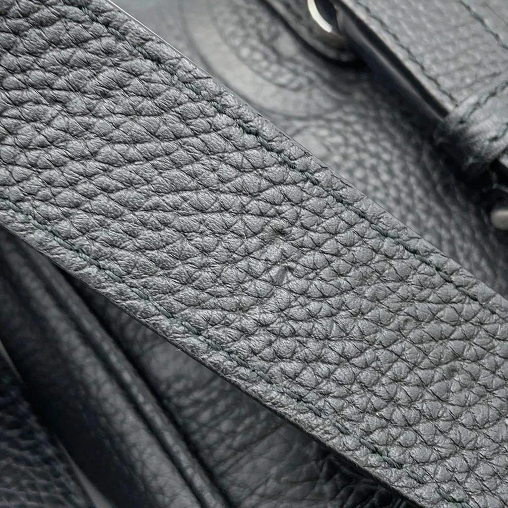 Gucci Gucci Jumbo Gg Messenger Bag Black Leather Size Small 6