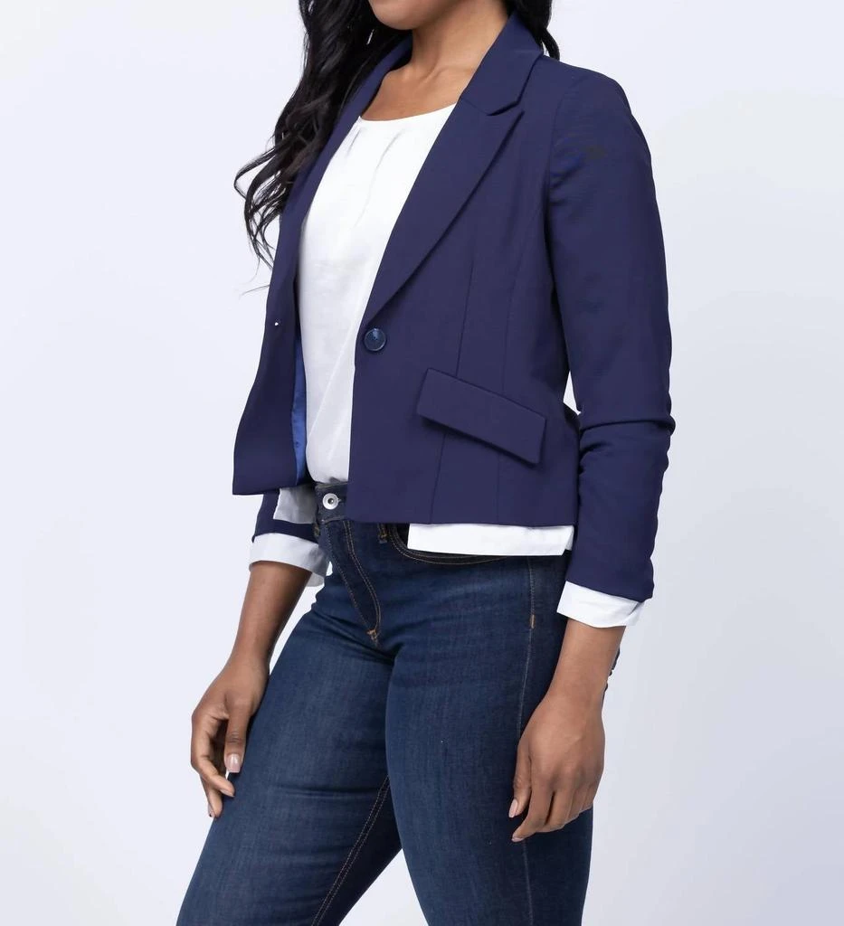 Central Park West Central Park West - Scrunched Sleeve Blazer With Shirting 2