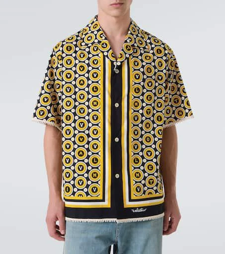 Valentino Bulles Royales cotton poplin bowling shirt 3