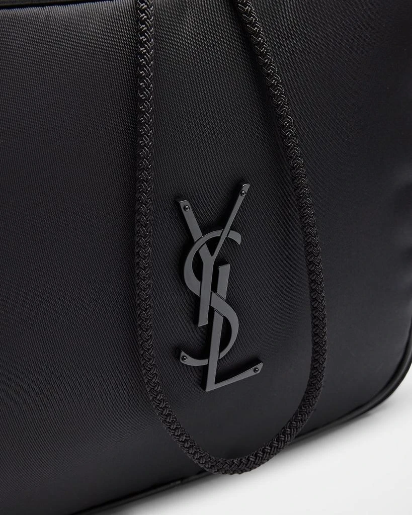 Yves Saint Laurent Men's Niki Small YSL Bucket Crossbody Bag in Nylon 5