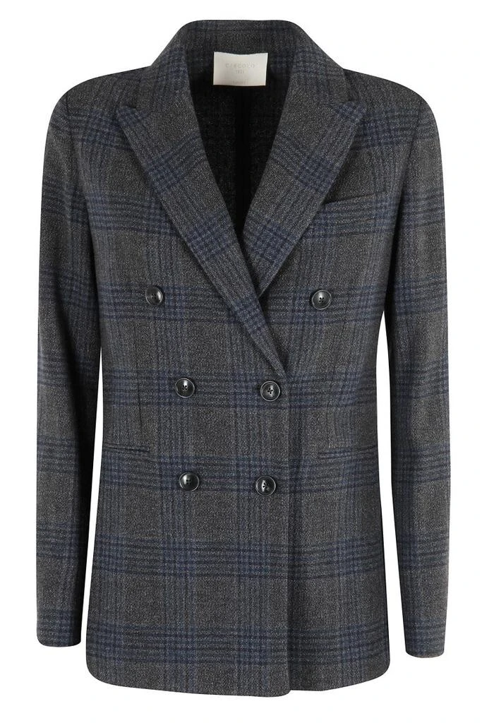 Circolo 1901 Double-Breasted Wool And Cashmere Jacket 1