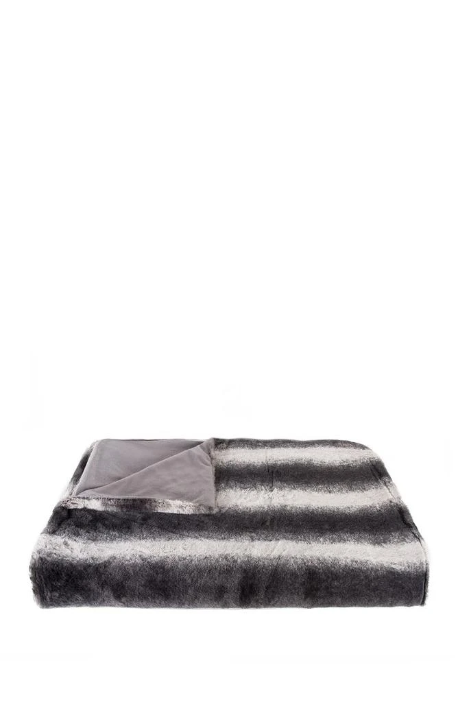 LUXE Irving Faux Fur Throw Blanket 2