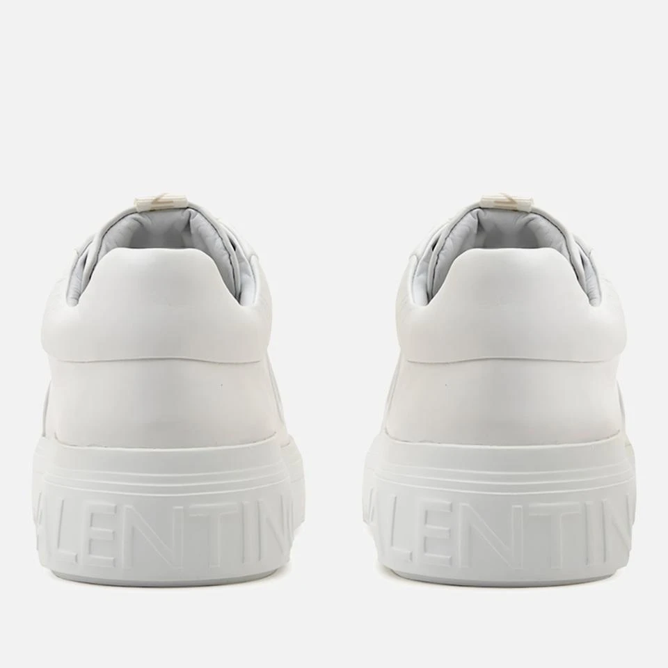 Valentino VALENTINO WOMEN'S REY LEATHER FLATFORM TRAINERS 4