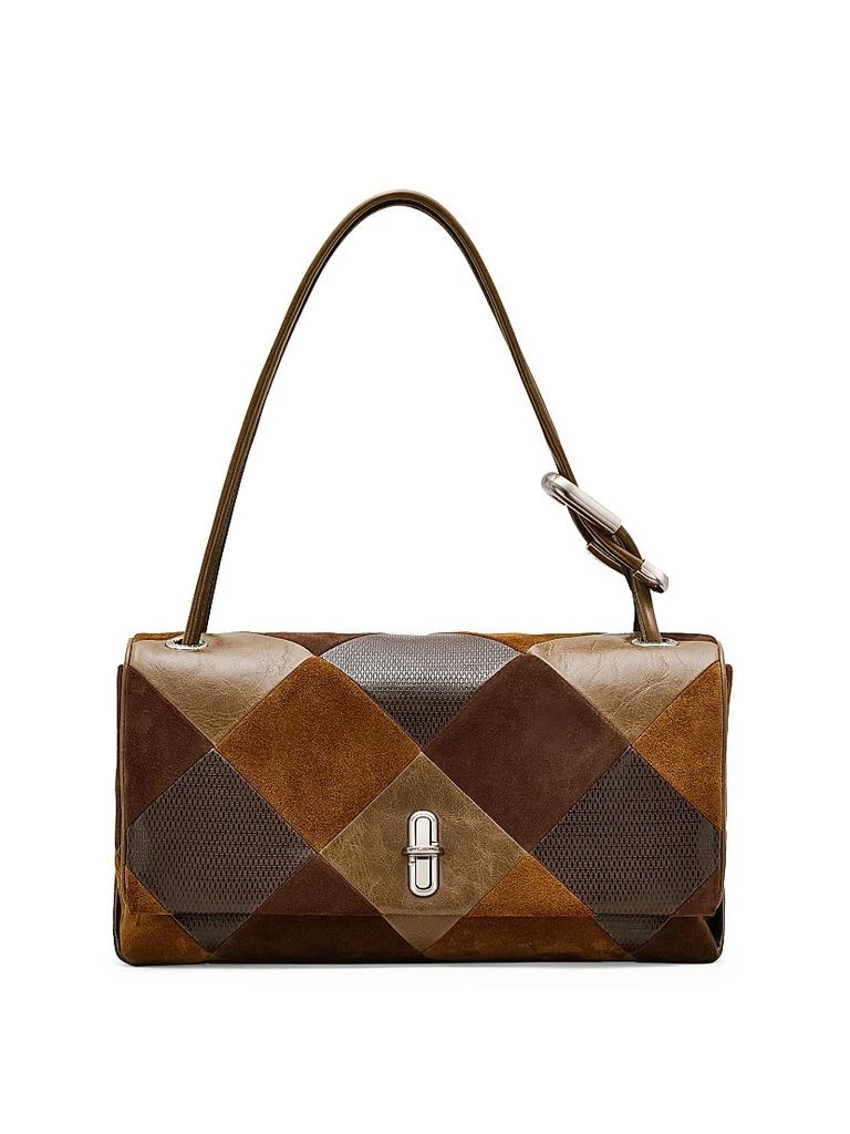 Marc Jacobs The Suede Patchwork Large Dual Shoulder Bag