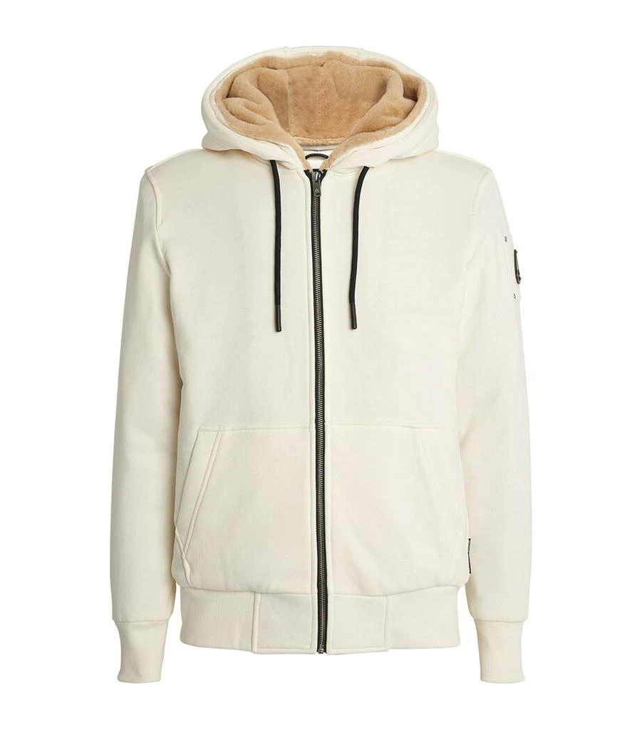 Moose Knuckles Faux Fur-Trim Zip-Up Hoodie 1