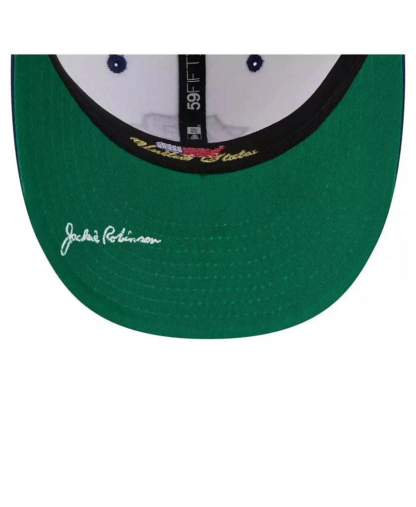 New Era Men's Jackie Robinson White Brooklyn Dodgers 59FIFTY Fitted Hat 3