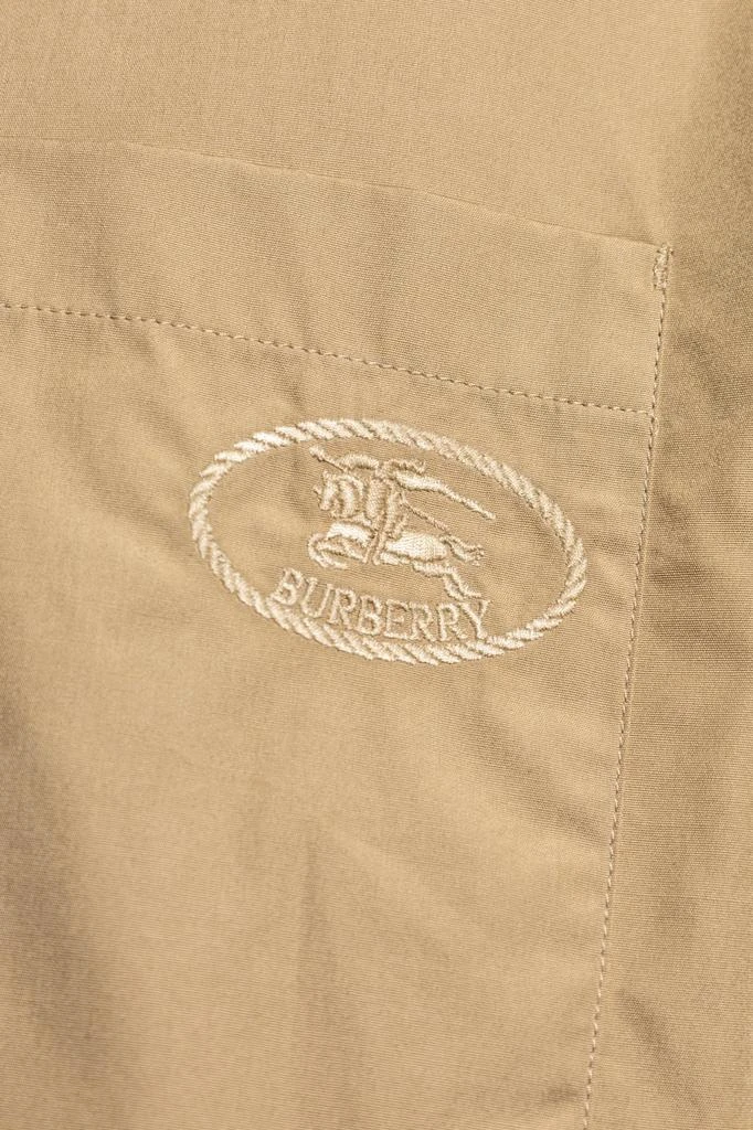Burberry Burberry Logo Embroidered Long Sleeved Shirt 4