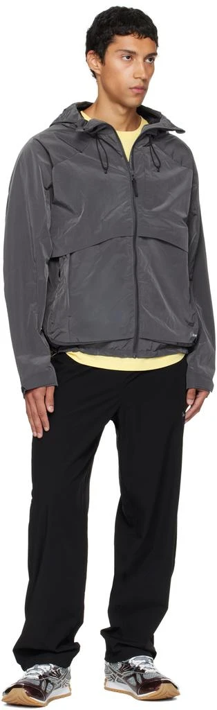 Dime Gray Taffeta Windbreaker Jacket 4