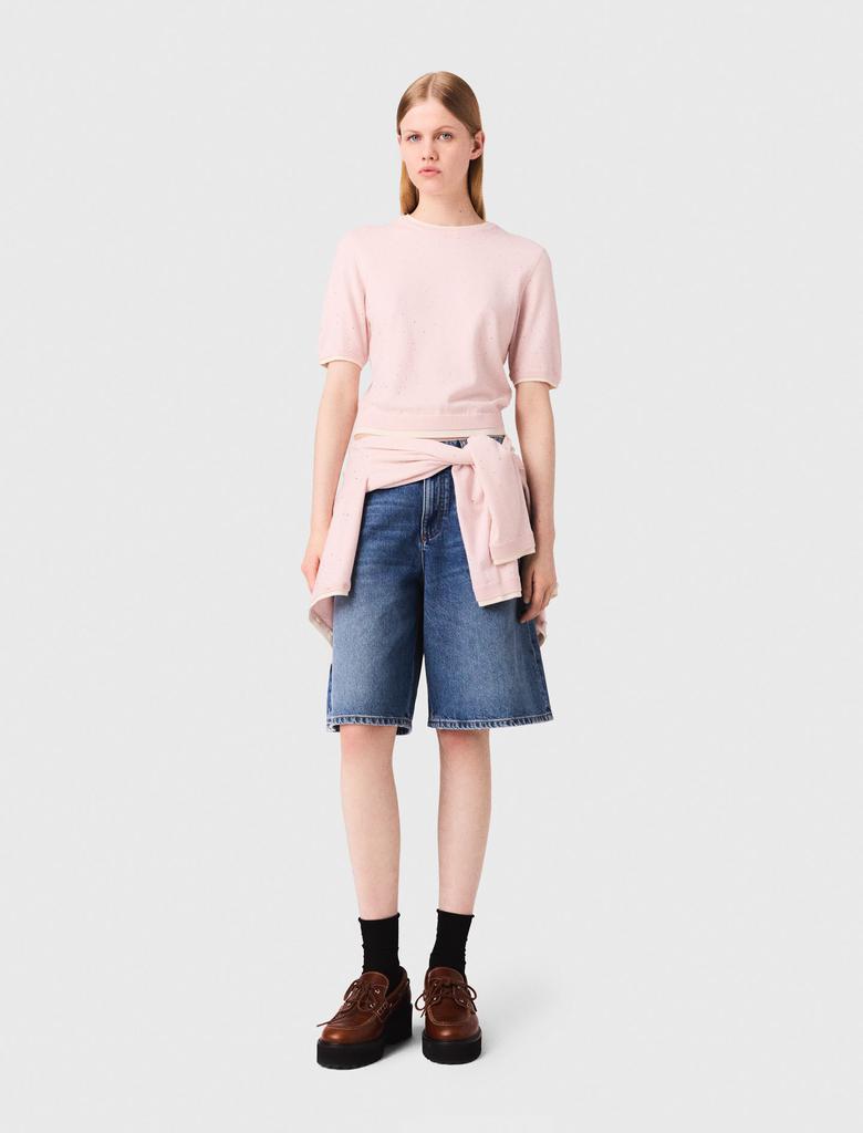 Maje Maje Woman's wool 100% wool short-sleeve jumper for Fall/Winter