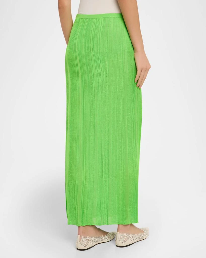 Gabriela Hearst Daniella Plisse Silk Knit Maxi Skirt 3