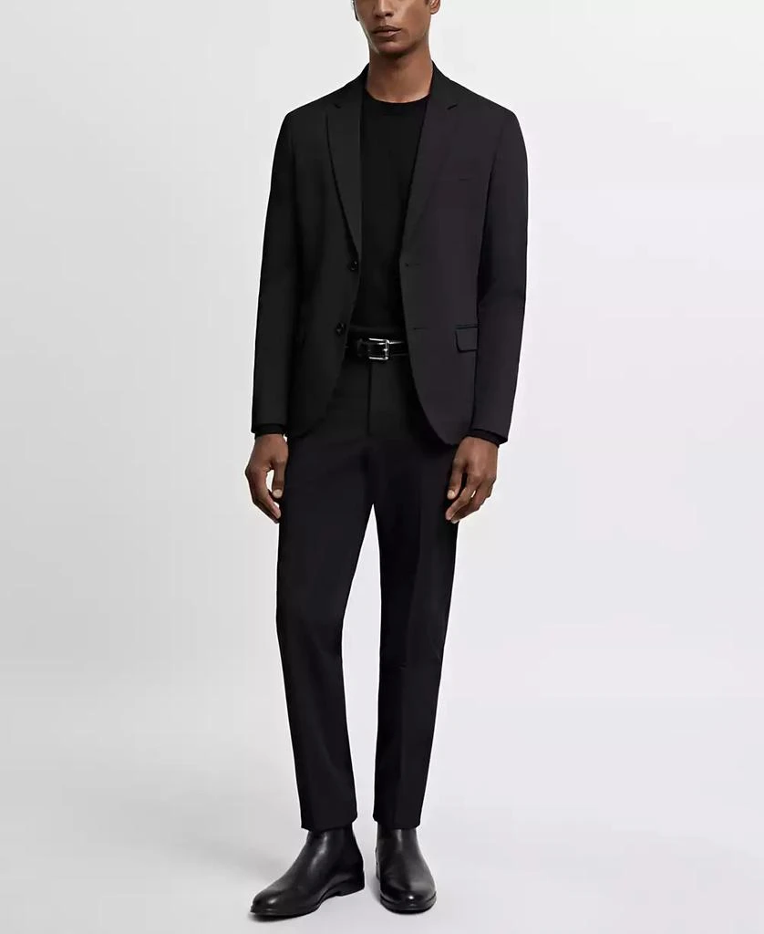 Mango Men's Super Slim-Fit Stretch Fabric Suit Blazer 7