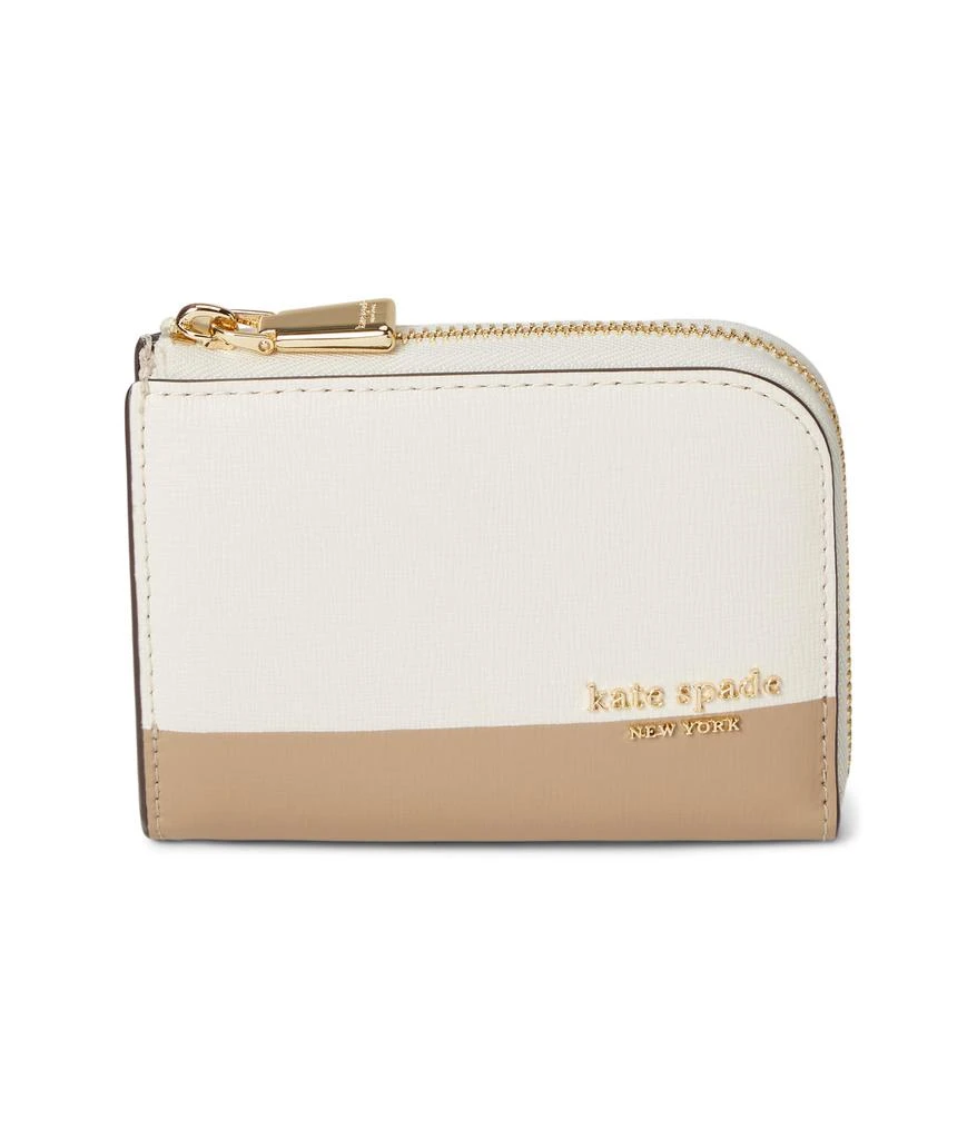Kate Spade Devin Colorblocked Saffiano Leather Zip Card Case 1