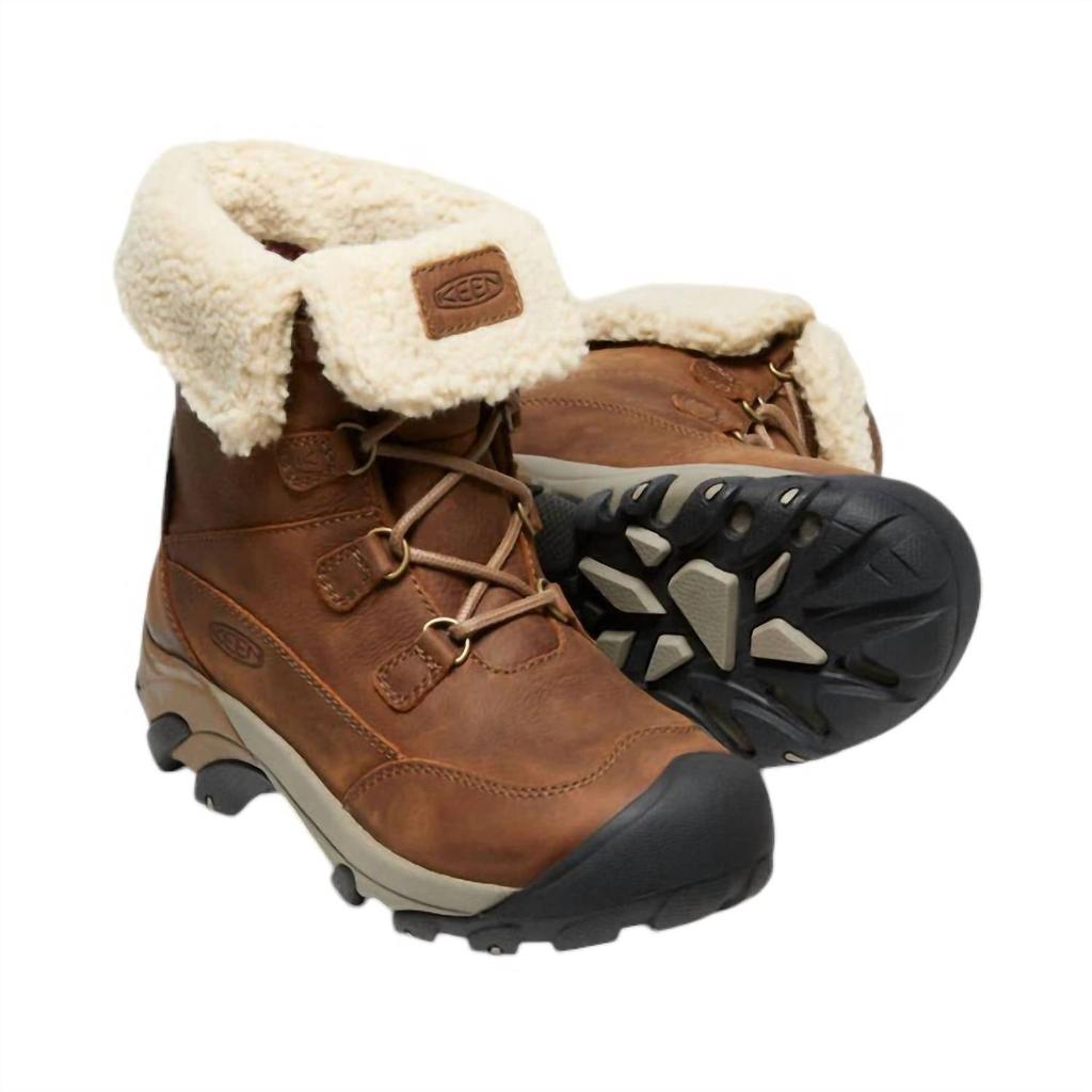 Keen Women's Betty Boot Short Winter Boots In Brown/shitake