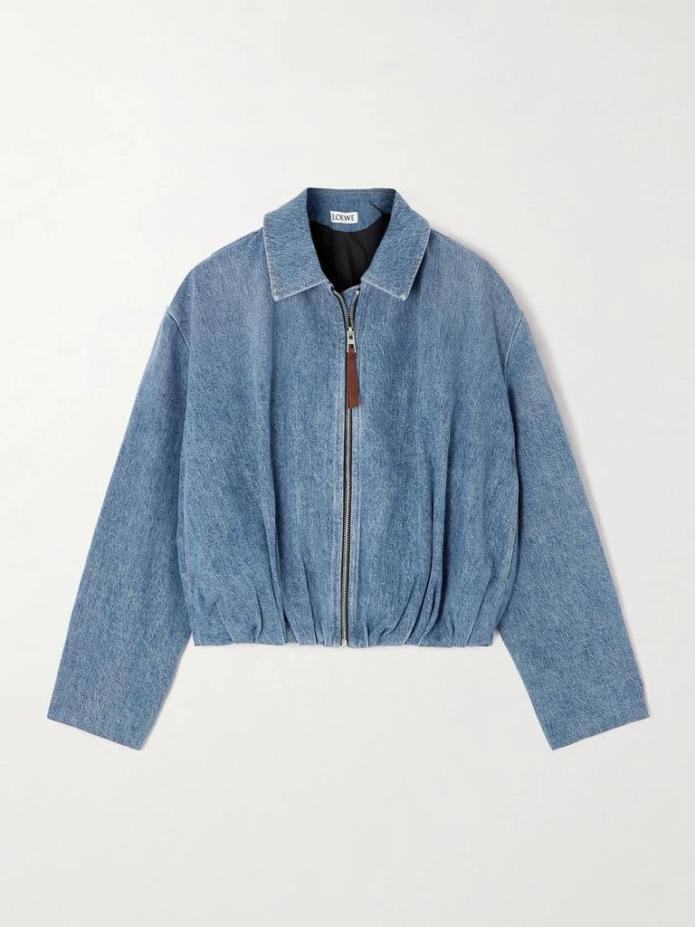 Loewe Draped Denim Jacket - Mid denim