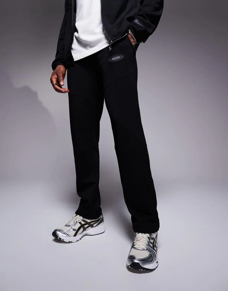 NICCE Nicce co-ord logo joggers in black 4