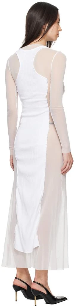 Jean Paul Gaultier White 'The Long Petit Grand' Maxi Dress 3