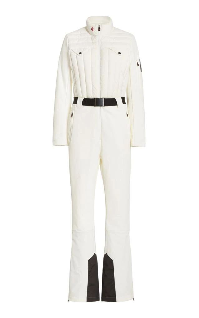 PERFECT MOMENT Perfect Moment - Women's Avanata Quilted One-Piece Snowsuit  - White - M - Moda Operandi 1