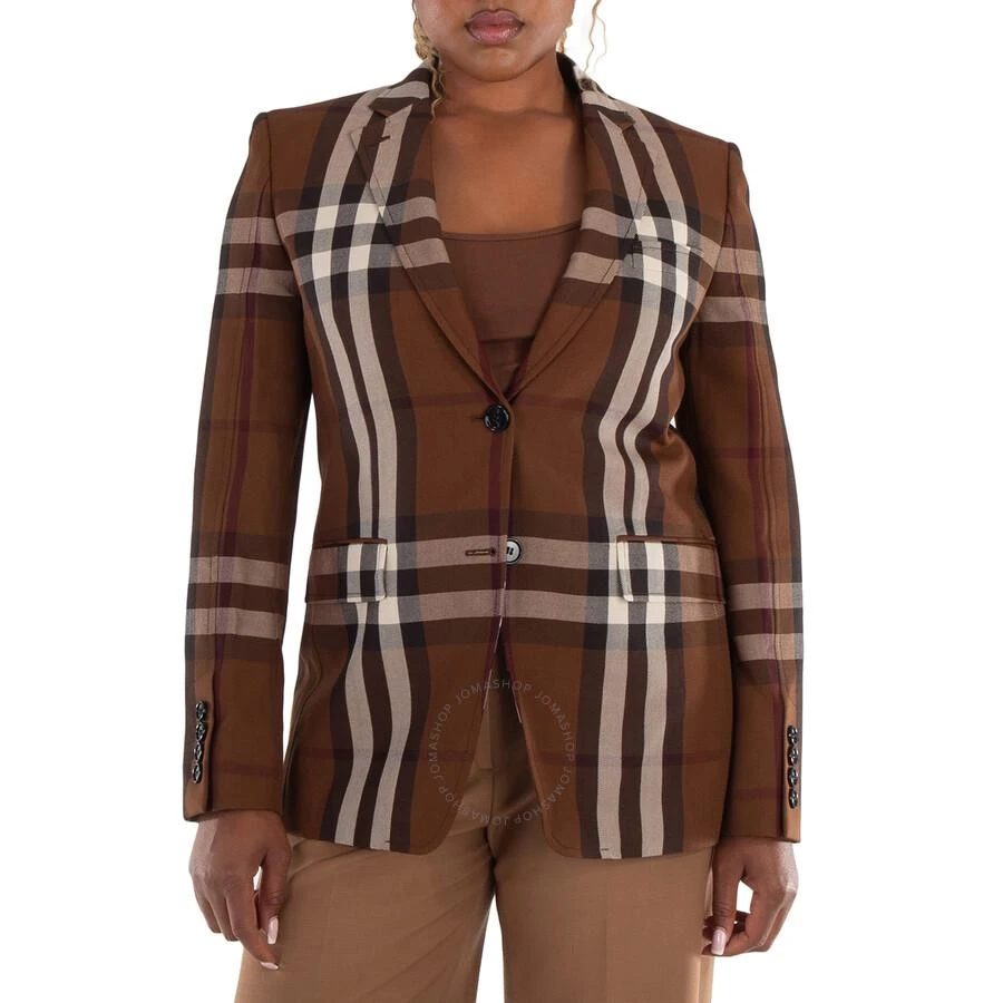 Burberry Dark Birch Brow Giant Check Blazer Jacket 1