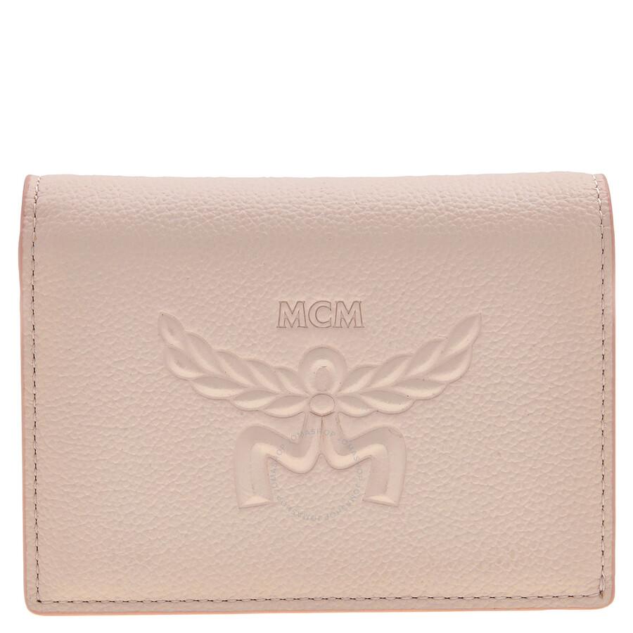 折りたたみ財布 MCM Caramel leather mini Mode Travia wallet (MYLCSLM01 CO) MCM Caramel leather mini Mode Travia wallet - Wallets