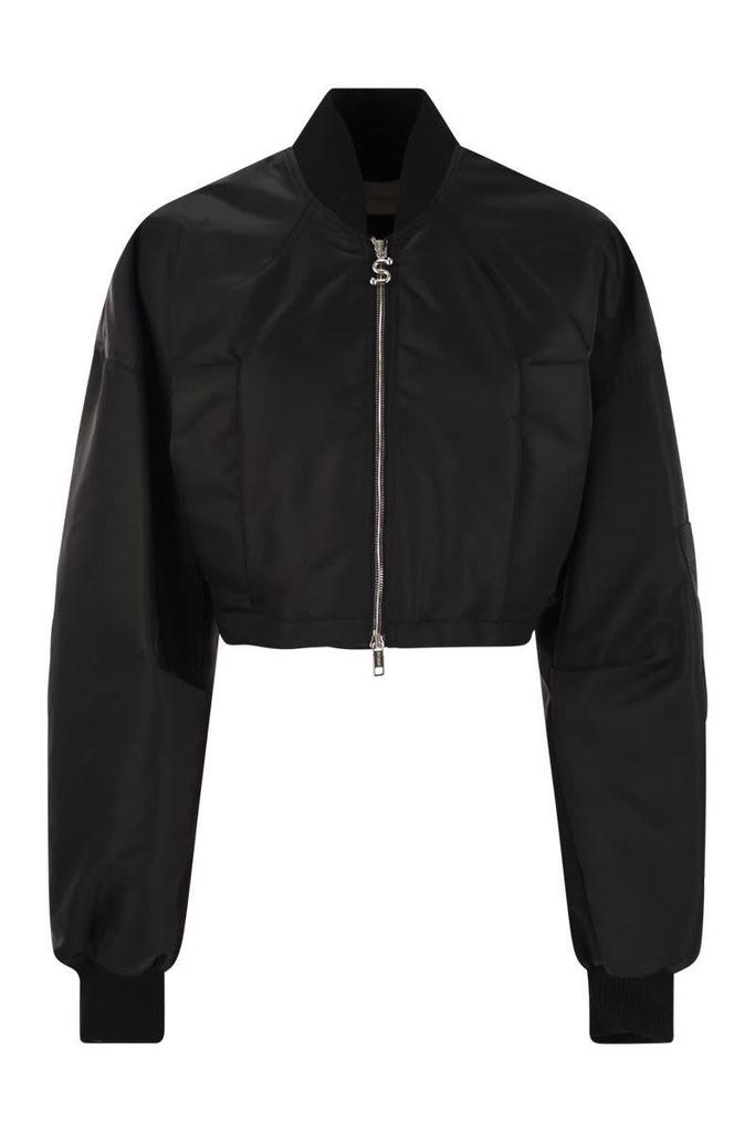 【関税＆送料込み】Max Mara Drip-Proof Canvas Hooded Bomber Max Mara Max Mara Drip-Proof Canvas Hooded Bomber Jacket