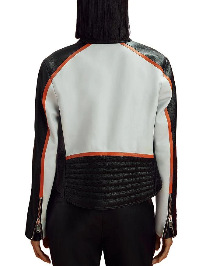 REISS x McLaren Racing Peak Leather Biker Jacket 3
