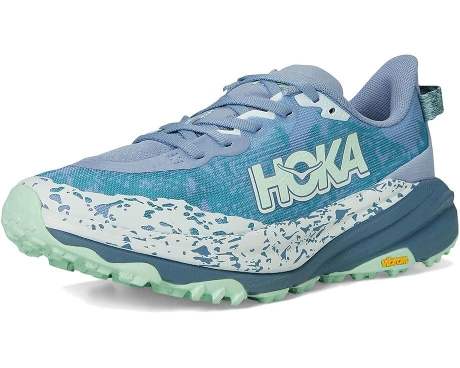 Hoka One One Speedgoat 6 1147811-MNLG Womens 8 Blue Trail Running Shoes ZPO3719 3