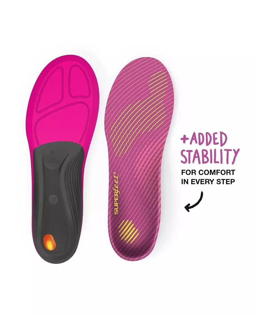 SUPERFEET Run Women
s Support Insoles - Trim-To-Fit High Arch Support - Carbon Fiber Orthotic Shoe Inserts for Running Shoes - 8.5-10 Women 7