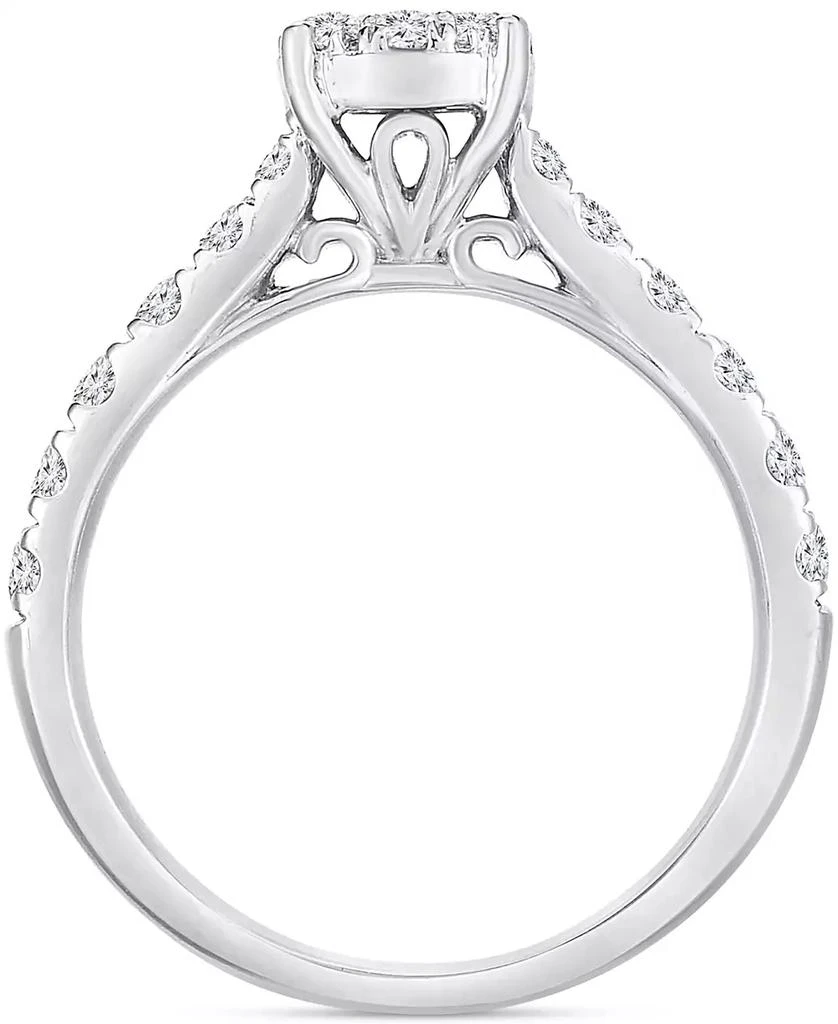 TruMiracle TruMiracle Diamond Cluster Ring (1 ct. t.w.) in 14k White Gold 3