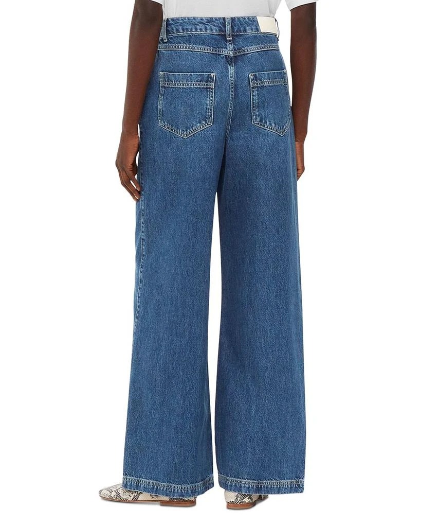 Whistles Wide Leg Boyfriend Jeans in Denim 2