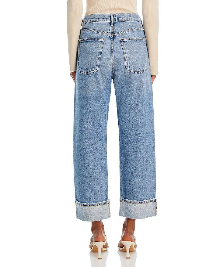 AGOLDE Fran High Rise Wide Leg Low Slung Cuffed Jeans in Invention 3