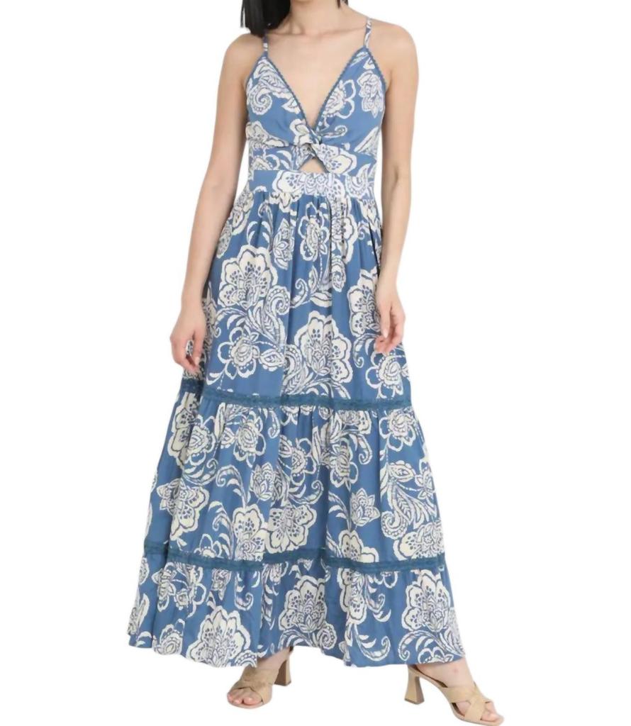 Angie Angie - Floral Print Maxi Dress