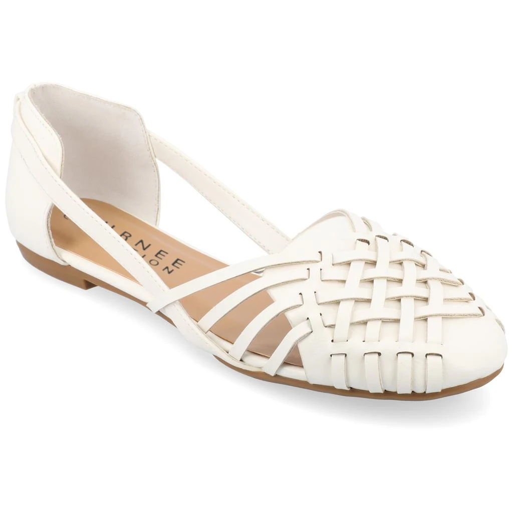 Journee Collection Journee Women's Ekko Medium and Wide Width Flat Sandals 8