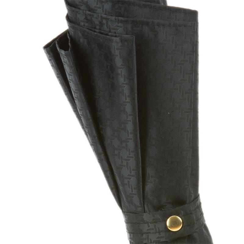 PASOTTI Pasotti - Black Umbrella with Gold Lion Handle