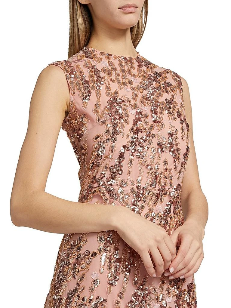 REEM ACRA Enchanting Spring Embellished Tulle Gown 6
