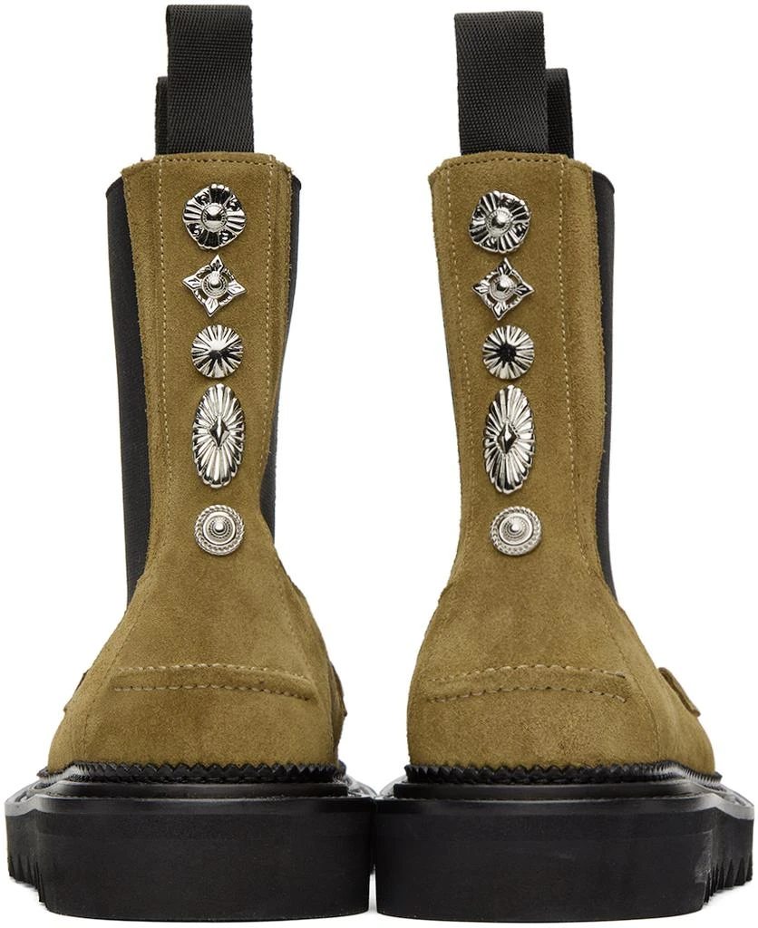 Toga Virilis Khaki Suede Chelsea Boots 2