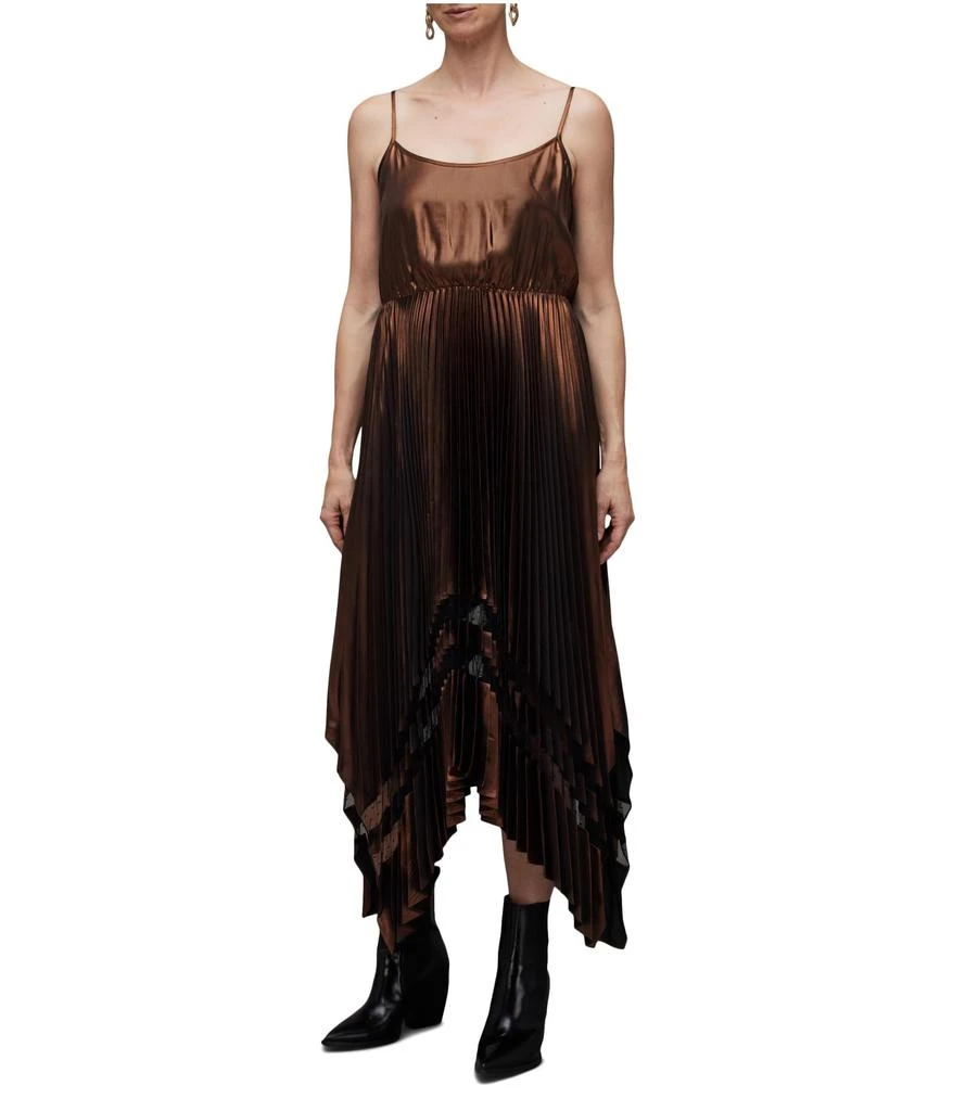 ALL SAINTS Sadie Foil Dress 5