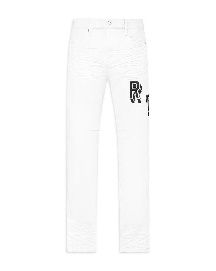RTA Bryant Slim Fit Jeans in White Collegiate 1