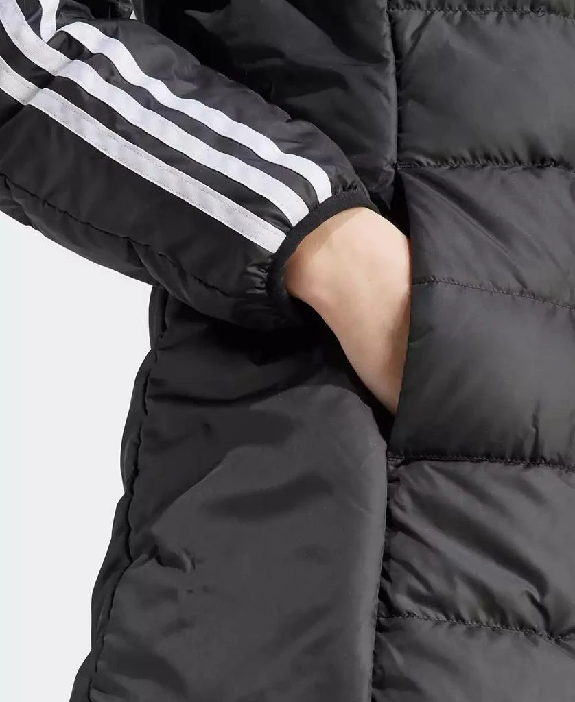 Adidas Women's Essentials 3-Stripes Light Down Hooded Jacket 2