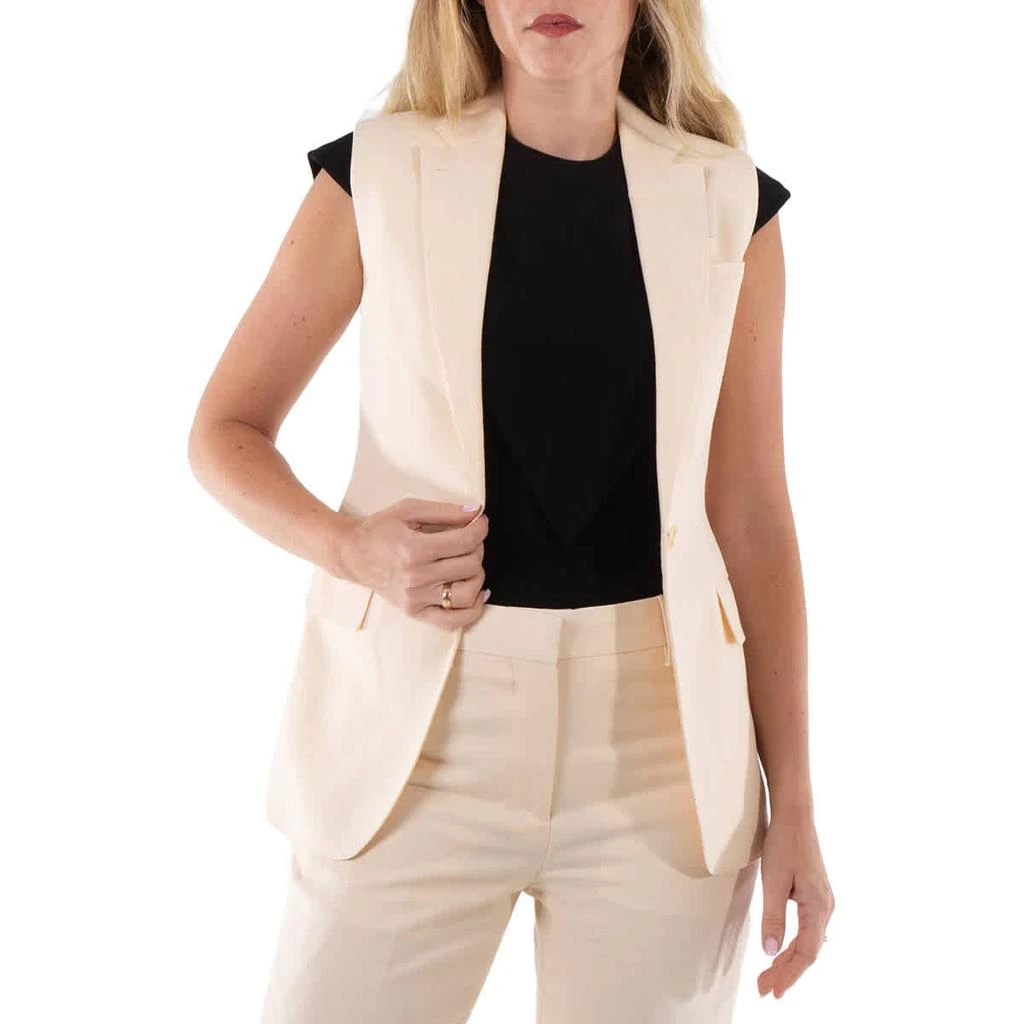 Burberry Ladies Buttermilk Beige Aurelie Tailored Vest 1
