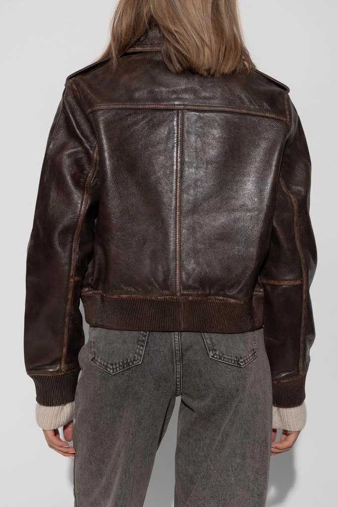 Michael Kors Leather jacket with vintage effect 4