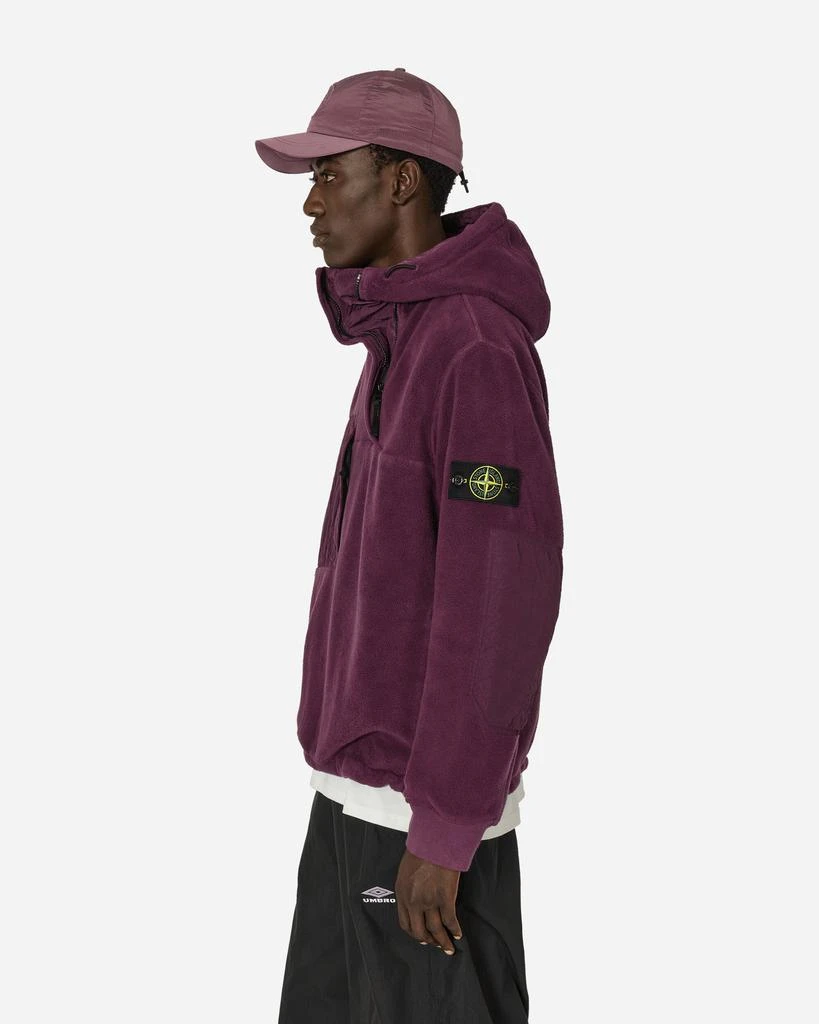 Stone Island Cotton Pile Nylon-TC Anorak Jacket Dark Burgundy 2