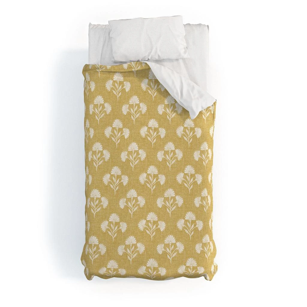 DENY Designs Schatzi Brown Suri Floral Golden Polyester Duvet 2