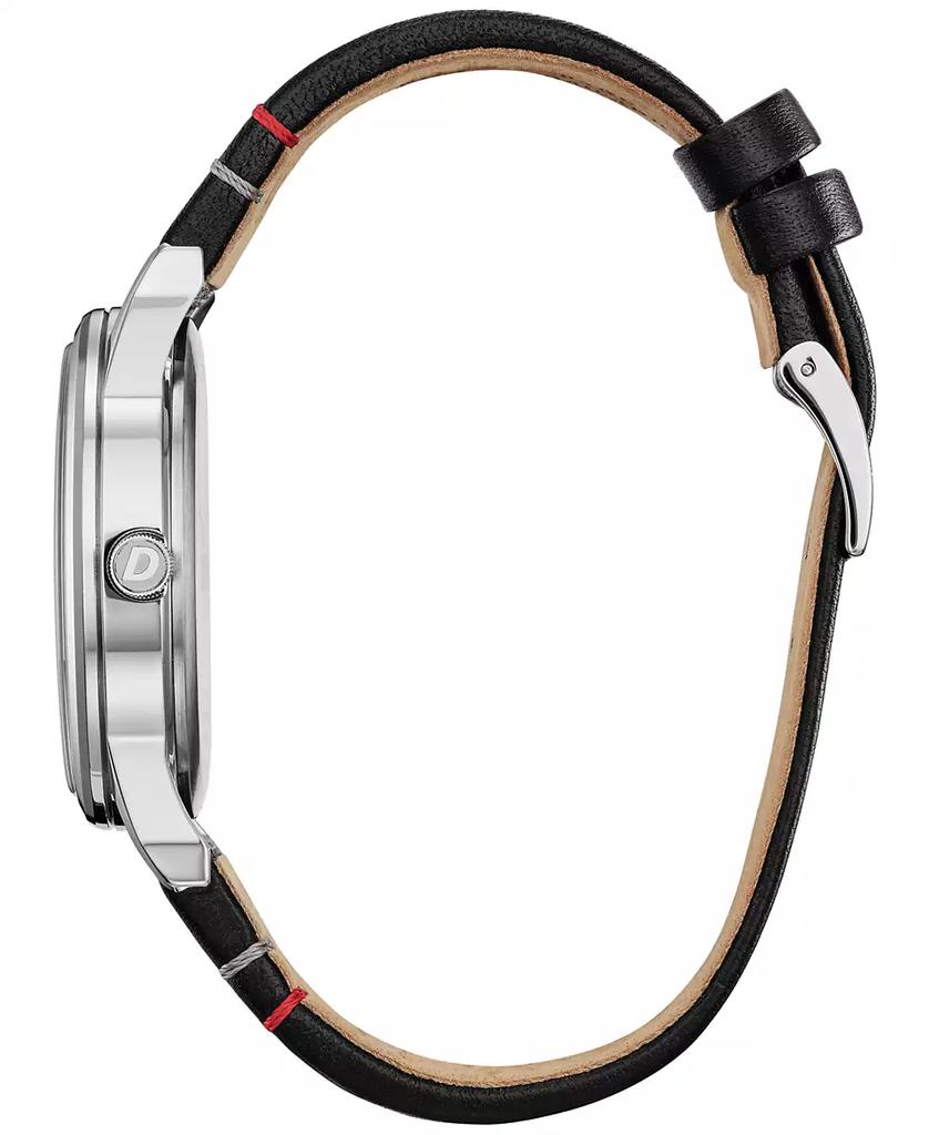 Citizen Eco-Drive Women's Disney Mickey Mouse Black Leather Strap Watch 40mm