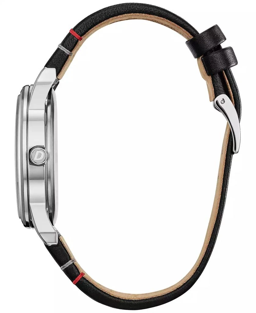 Citizen Eco-Drive Women's Disney Mickey Mouse Black Leather Strap Watch 40mm 2